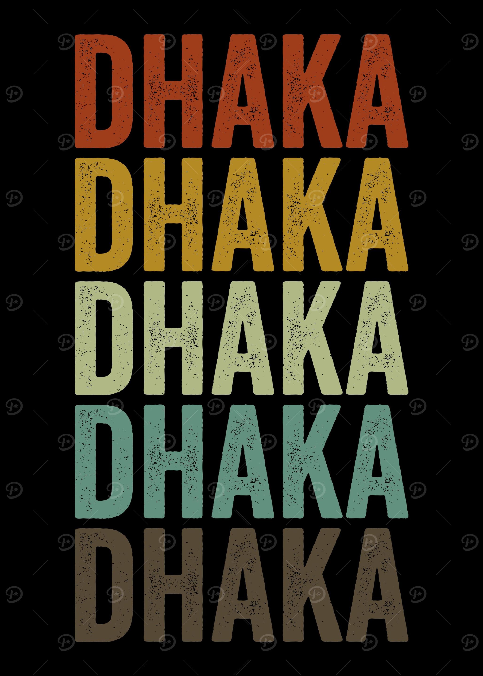 Dhaka Bangladesh Retro