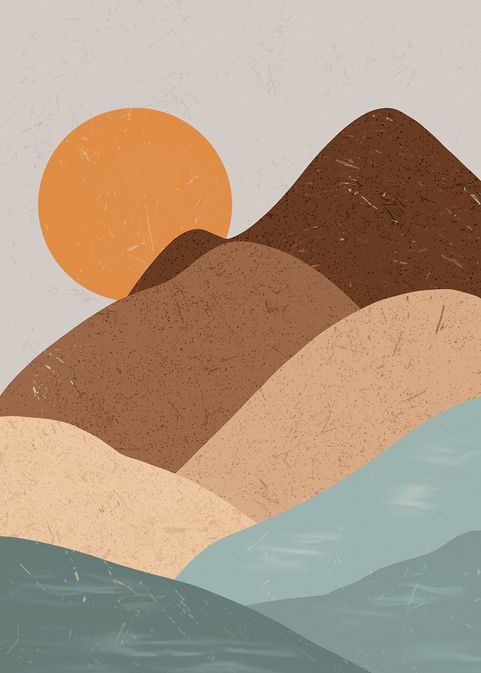 Mountain Boho Art