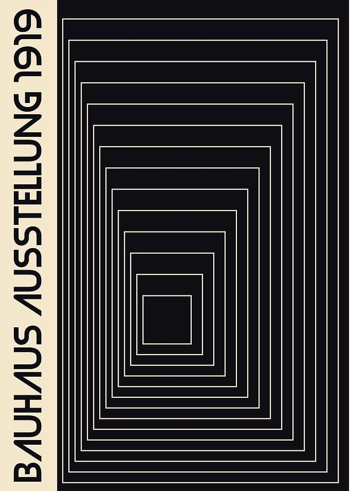 black and white bauhaus