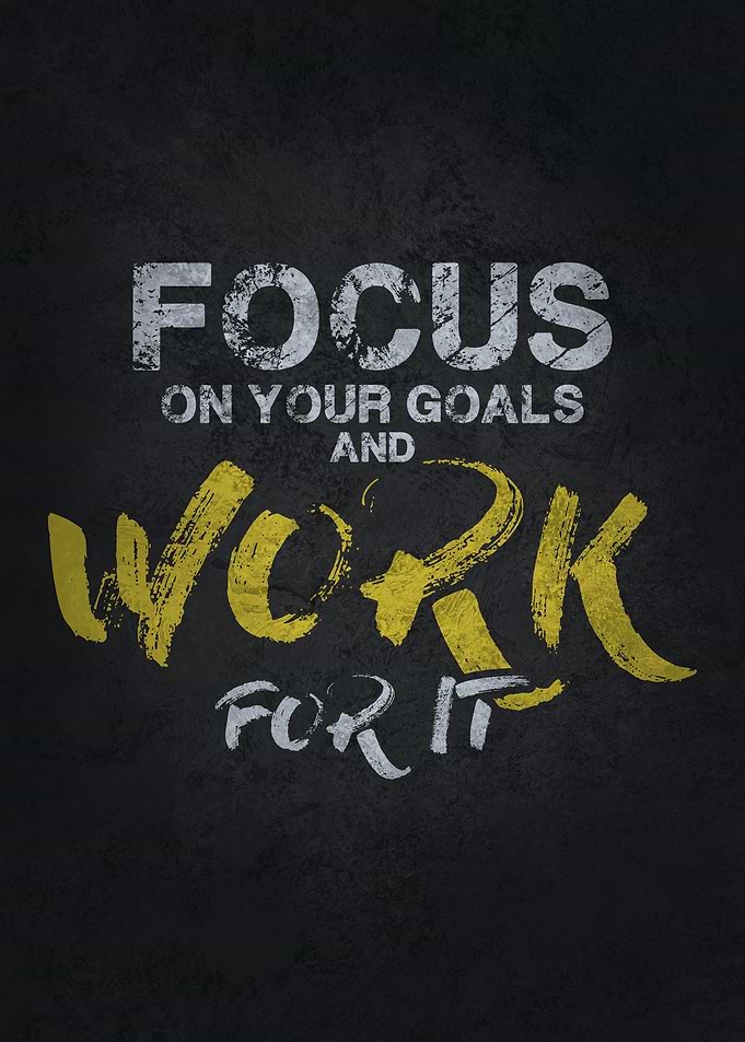 Focus On Goals Work For It