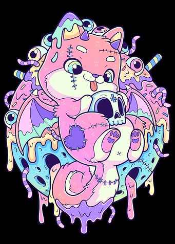 Bat Dog Pastel Goth