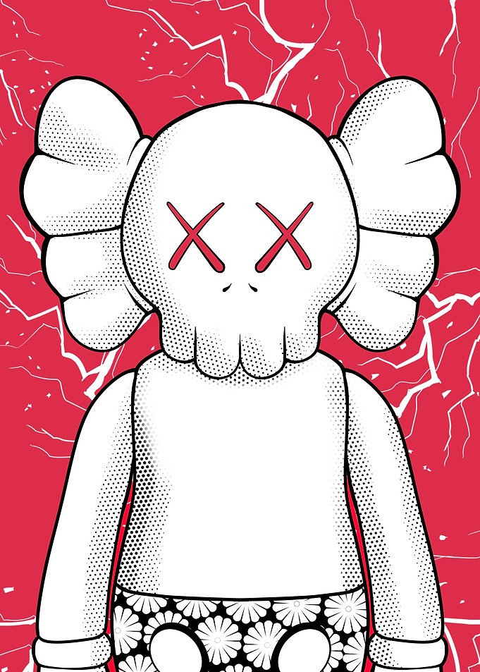 kaws red