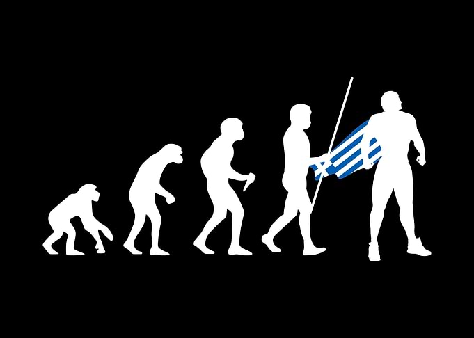 Greek Evolution Superhero