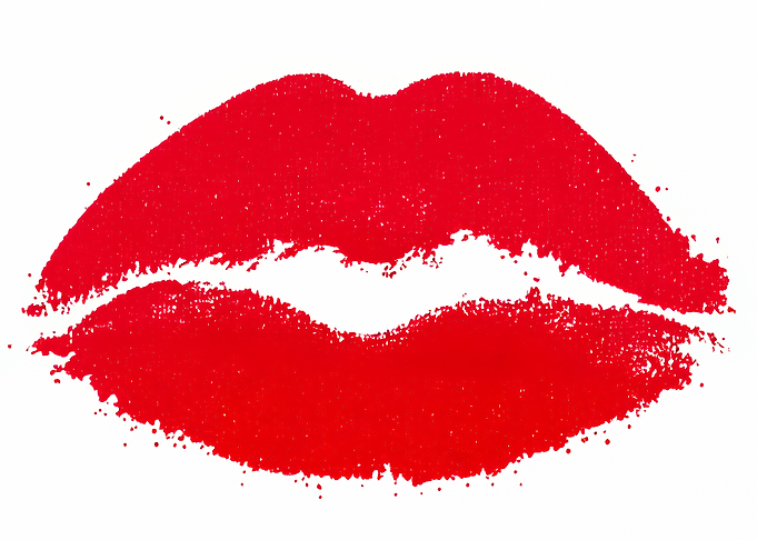 Lipstick mark red lips gru
