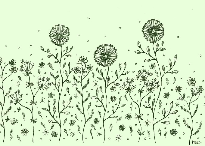 Dancing Flowers in summer