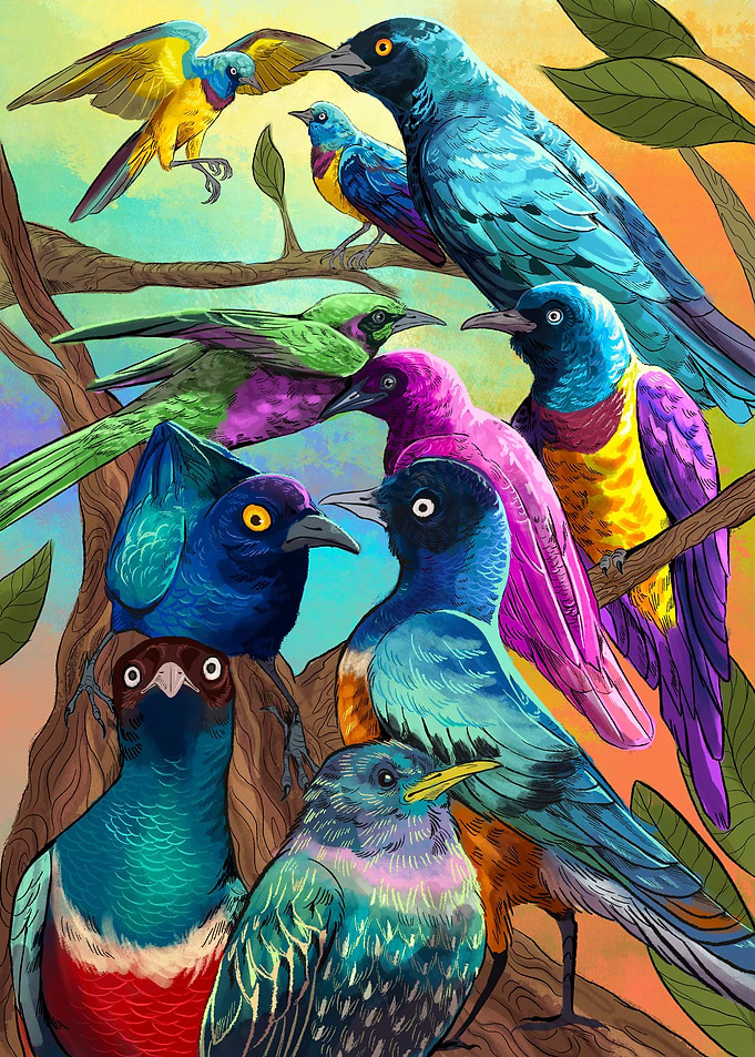 Shining Starlings
