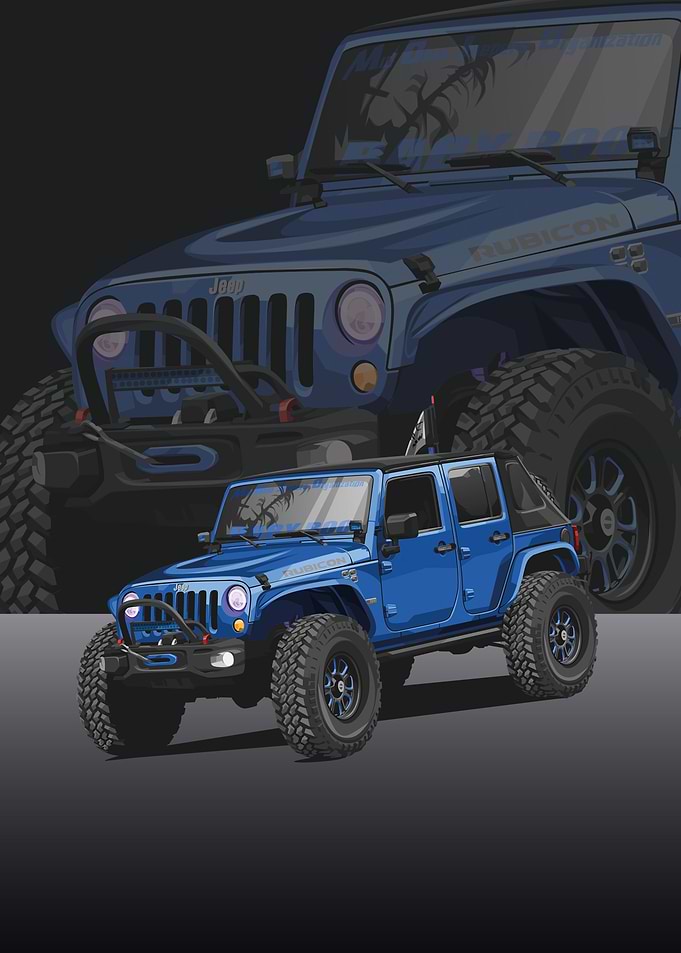 jeep wrangler blue