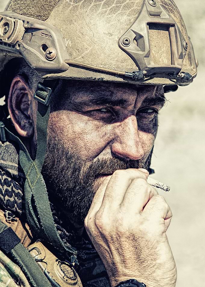 Smoking soldier