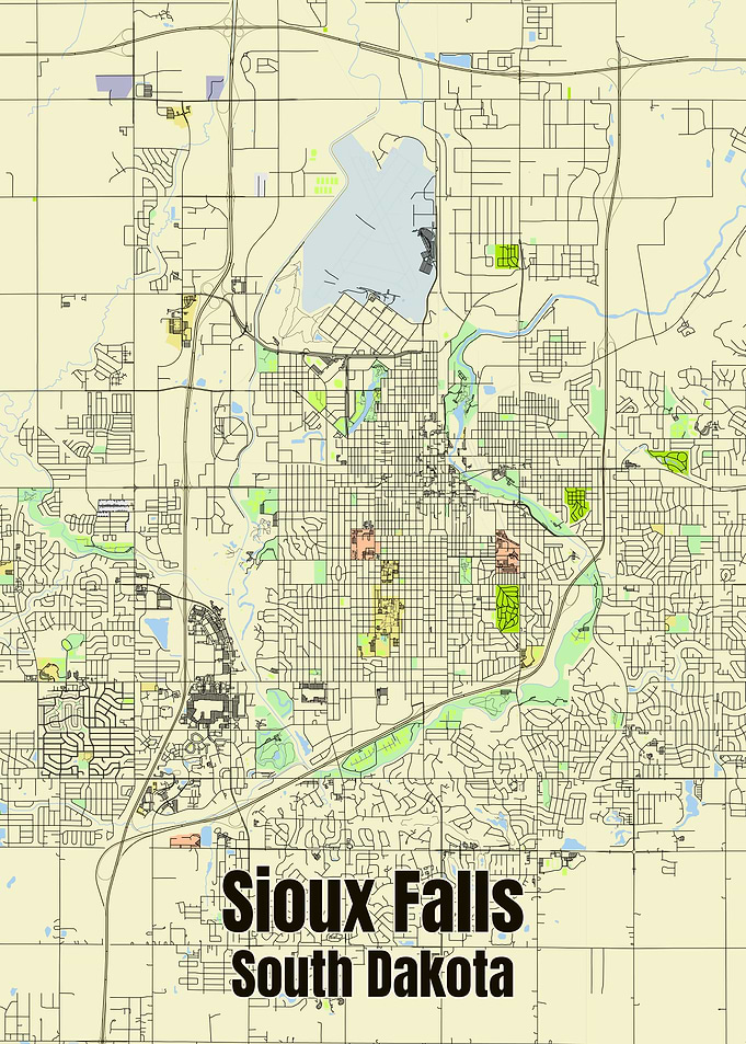 Sioux Falls map