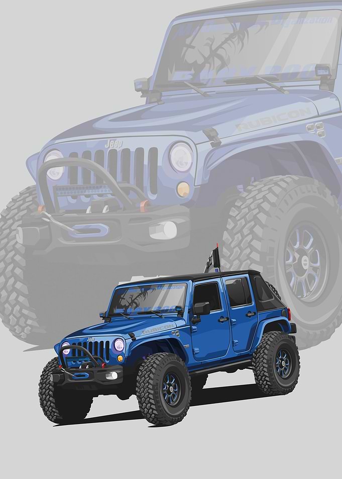 jeep wrangler blue