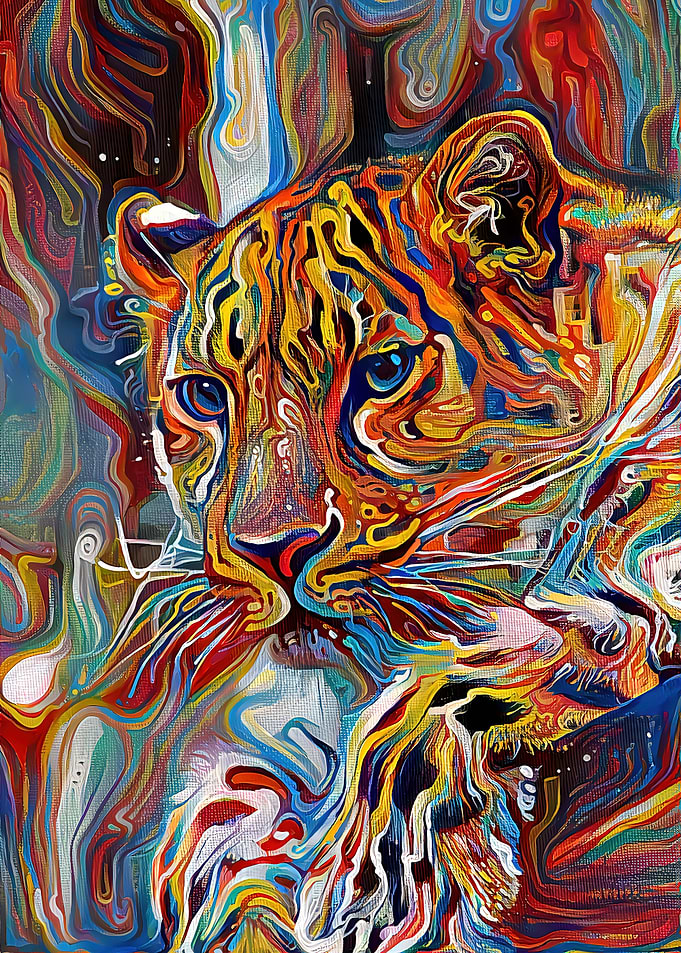 Abstract Leopard