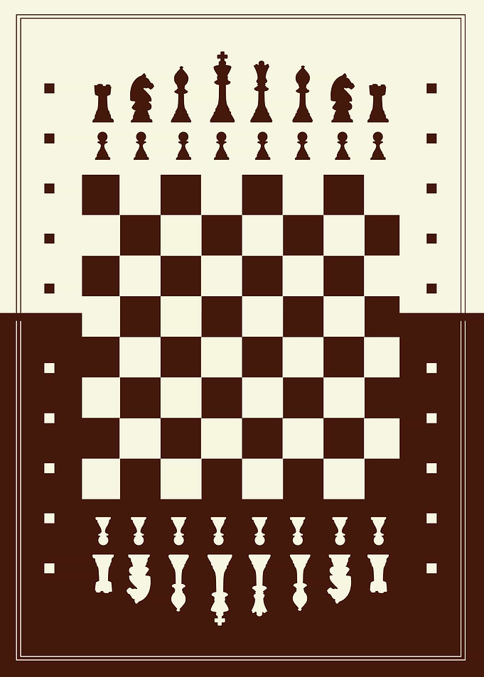 Chess board flat
