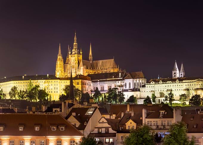 Prague Castle and skyline