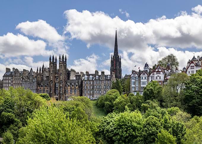 Edinburgh Old Town Skyline