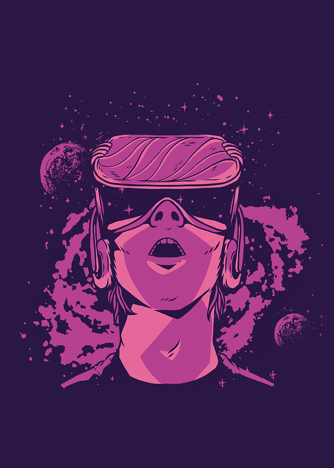 Virtual reality vr space
