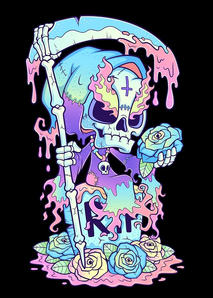 Grim Reaper Pastel Goth