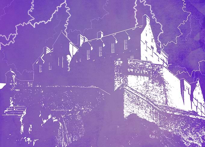 Edinburgh Castle - Purple