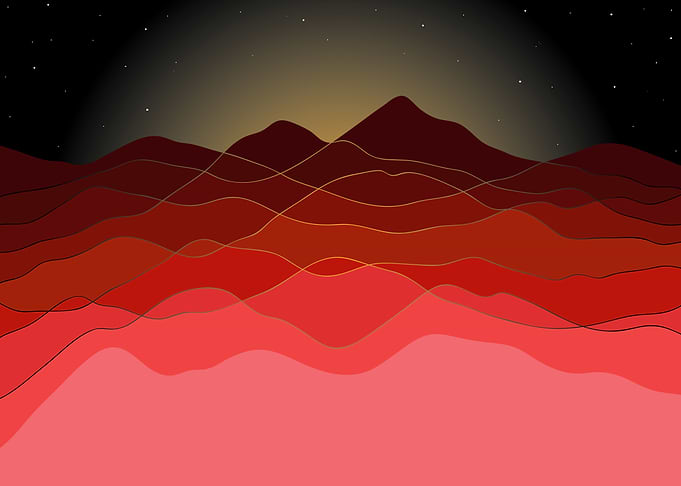 Mountains color transluce