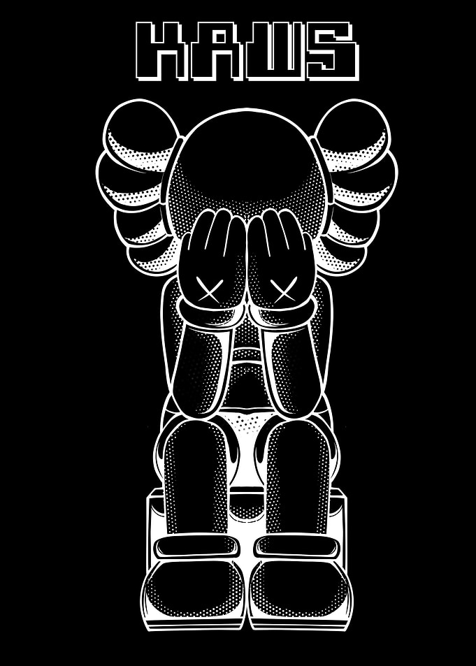 negative kaws