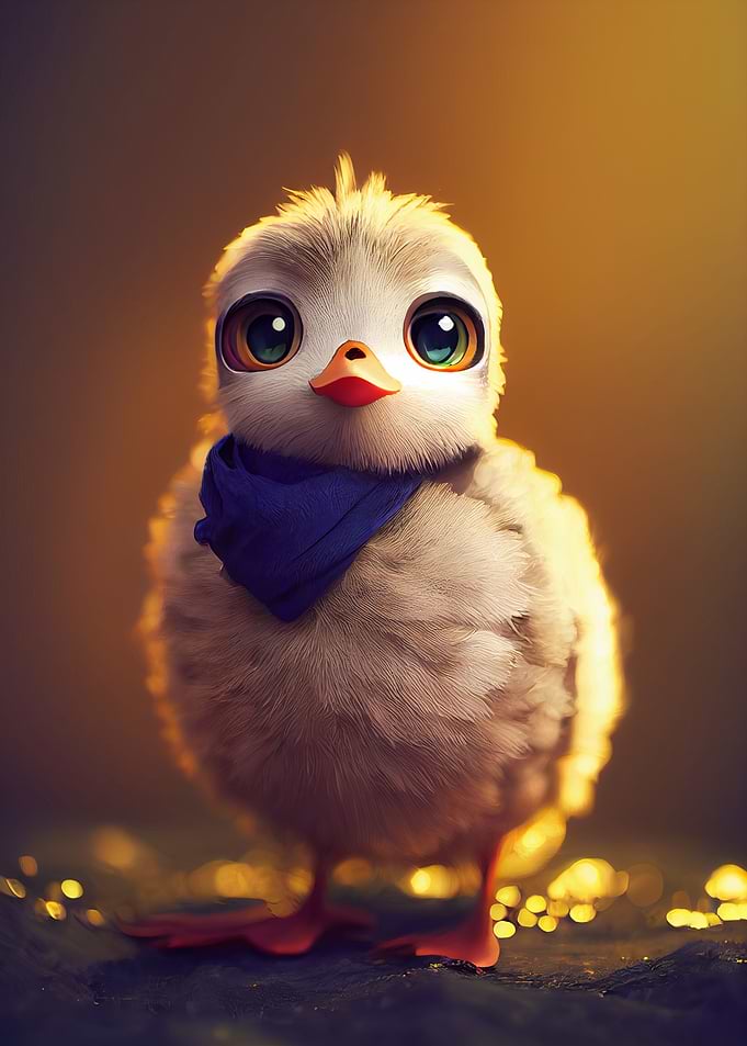Adorable Baby Goose