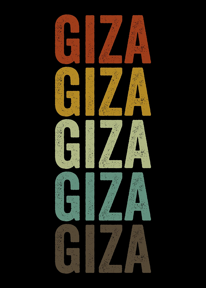 Giza Egypt Retro Vintage