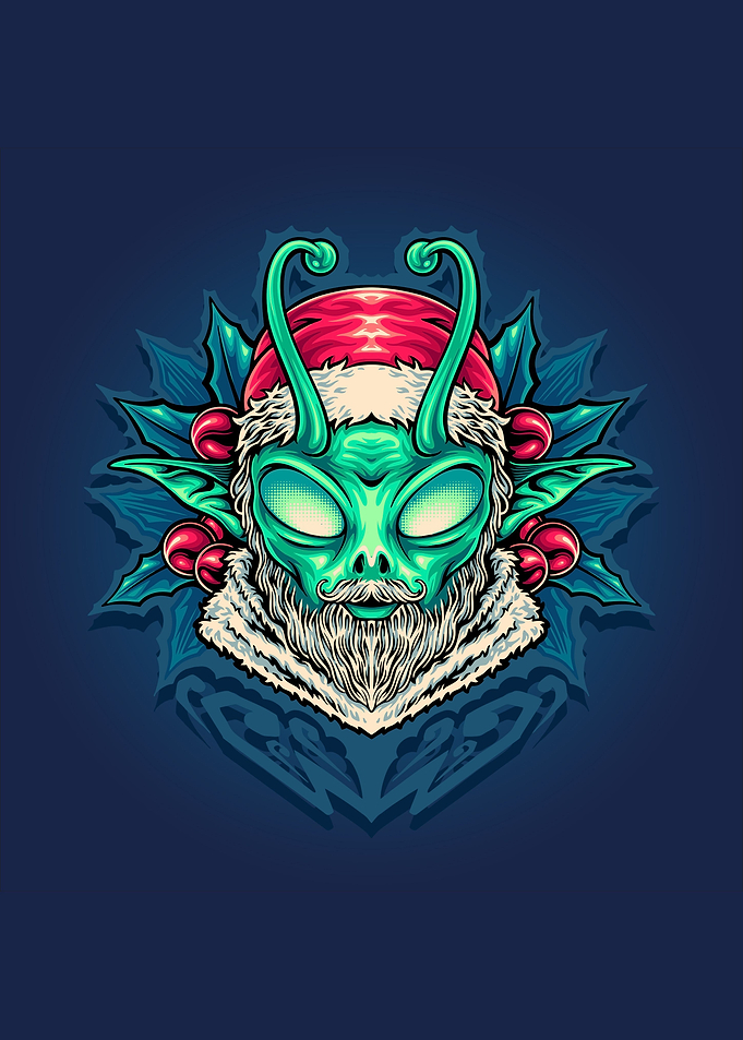 Santa alien Christmas