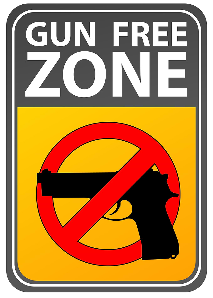 Guns banned