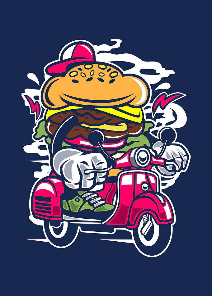 Hamburger courier