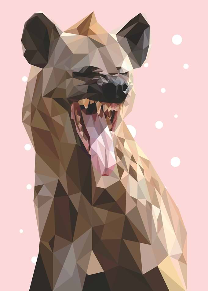 animal portrait hyena