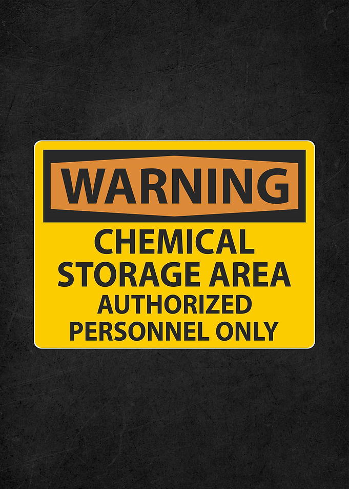 warning chemical sign