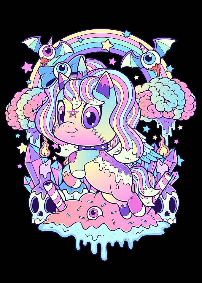 Unicorn Pastel Goth