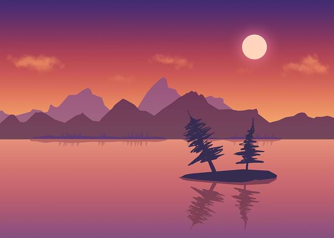 Sunset at the Lake