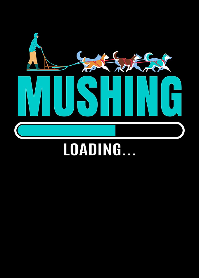 Funny Mushing Sleds Dog