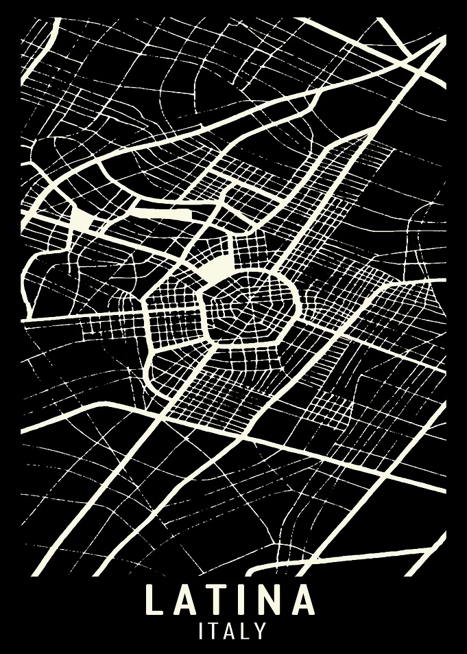 Latina Italy City Map