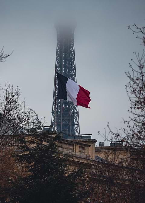 French flag Eiffel Tower