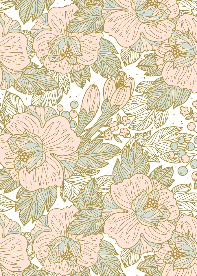Gold Floral
