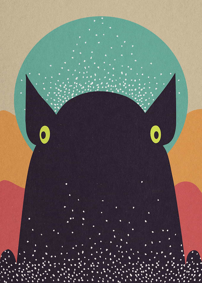 Cute snowy monster