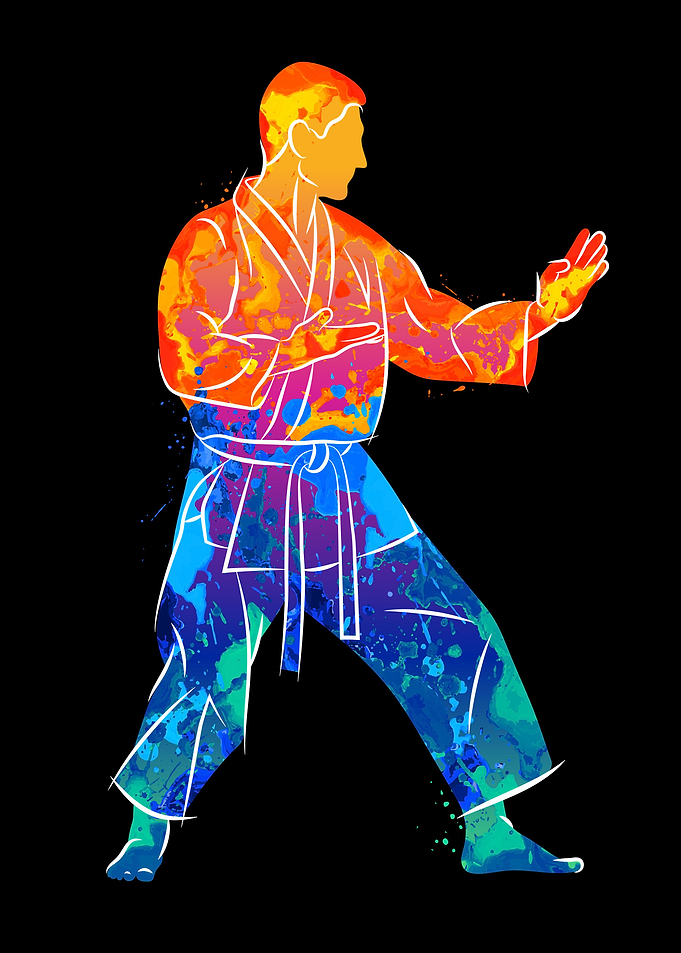 Kimono training karate