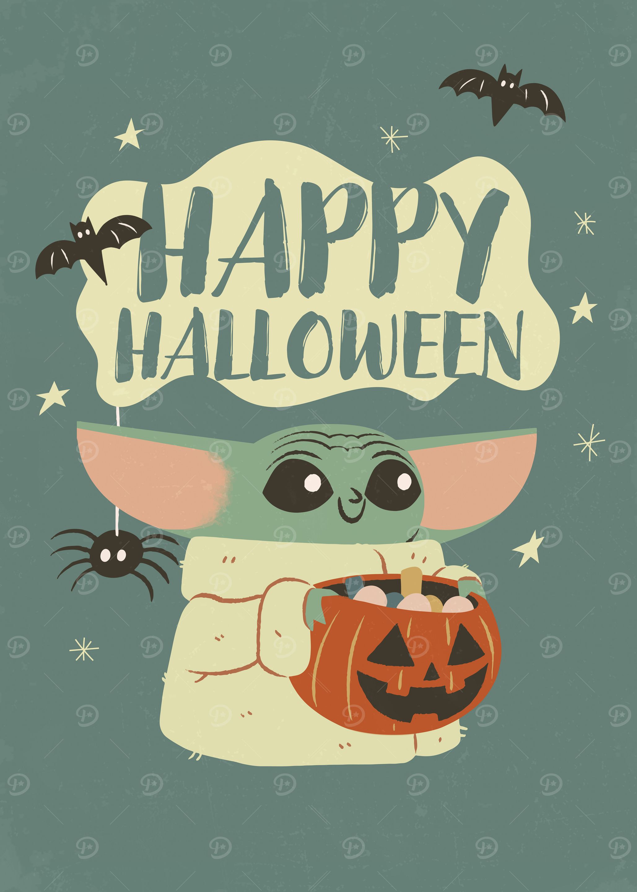 Happy Halloween from Grogu