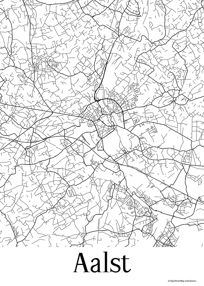 Aalst White Map