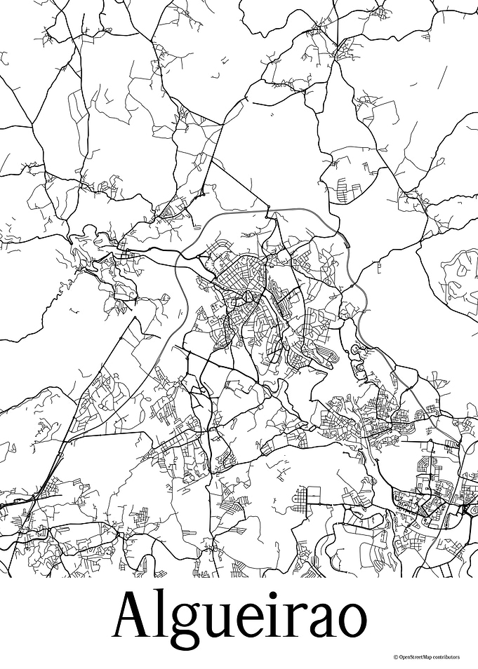 Algueirao White Map