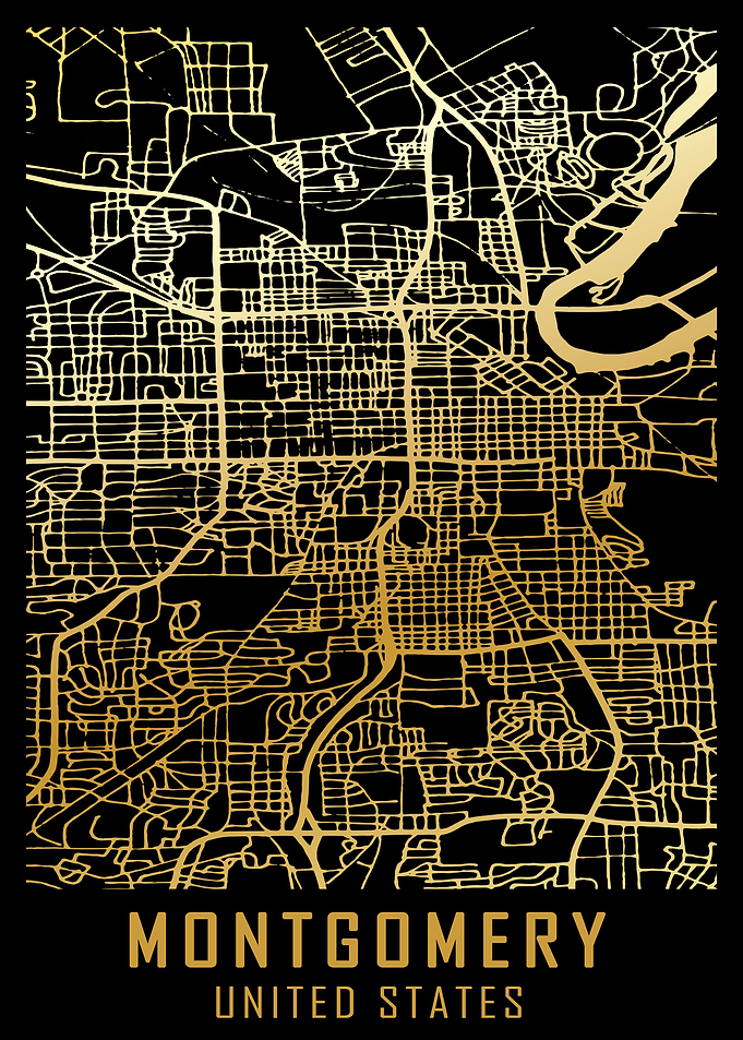 Montgomery USA City Map
