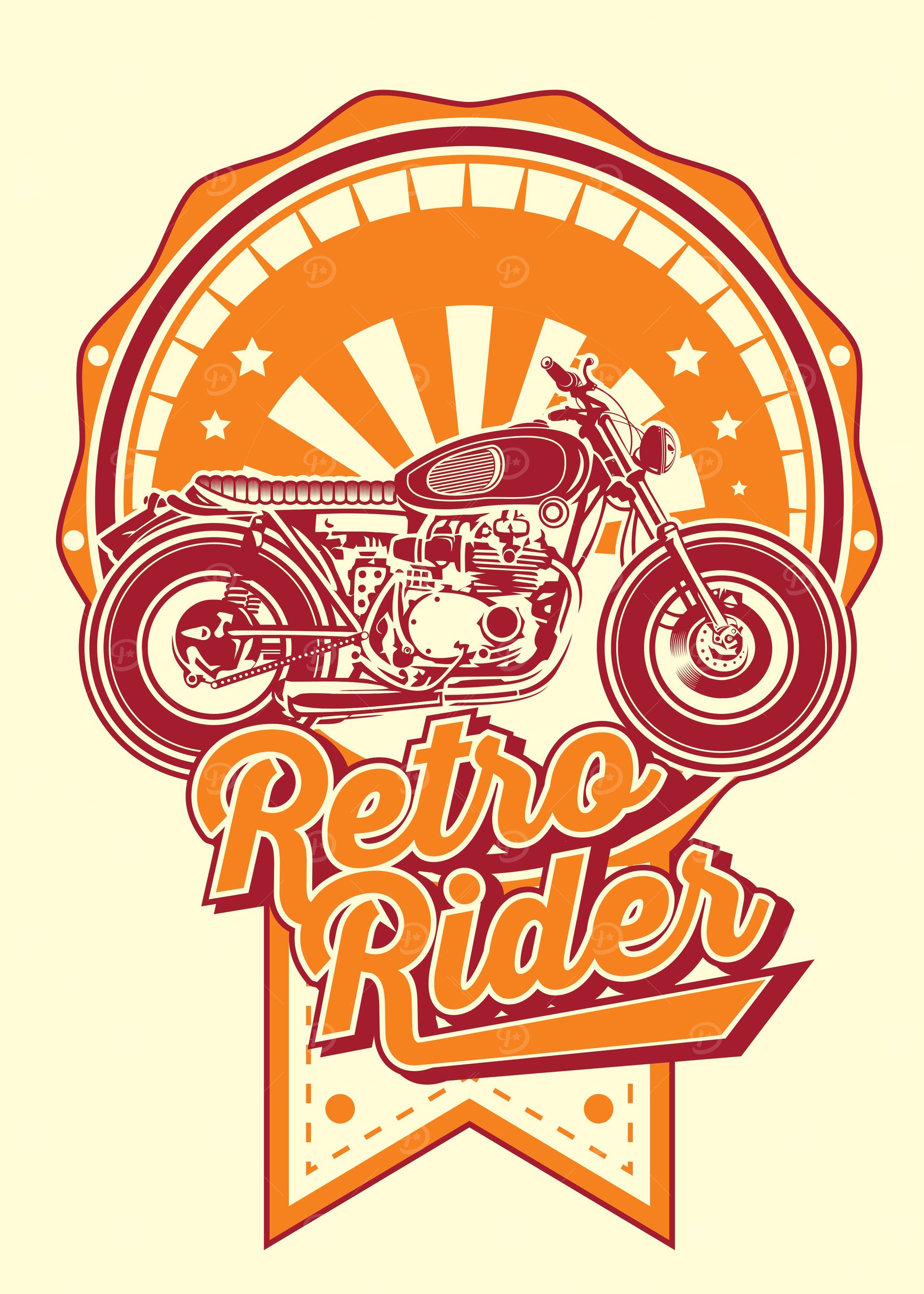 Vintage Retro Rider Lover