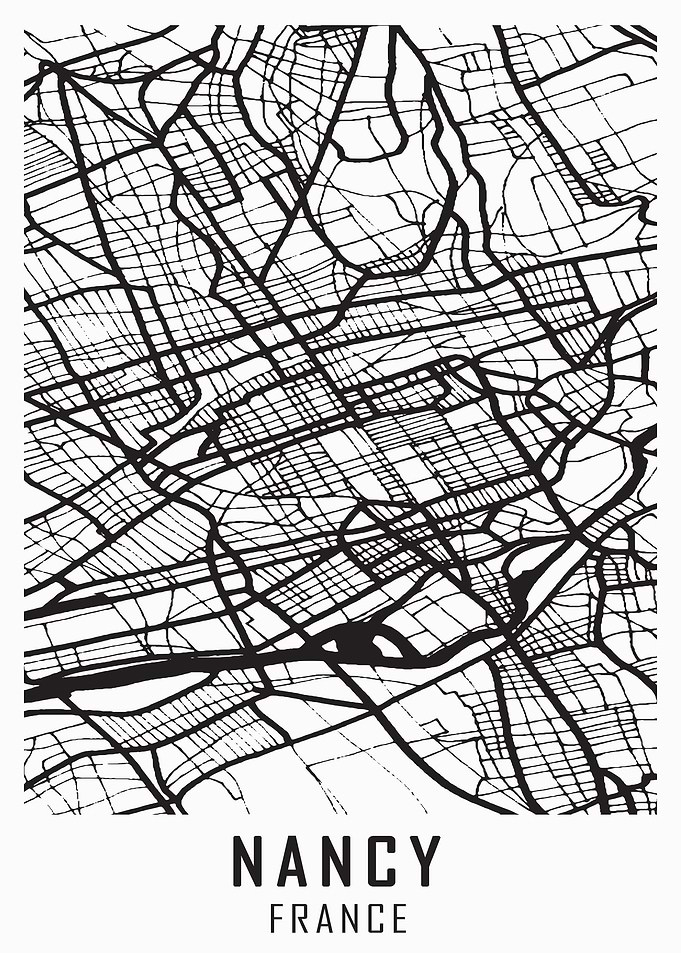 Nancy France City Map