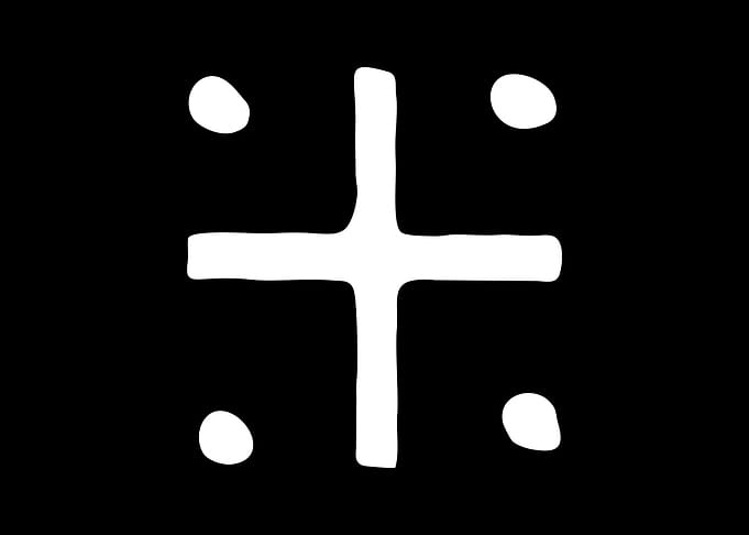 four dots cross