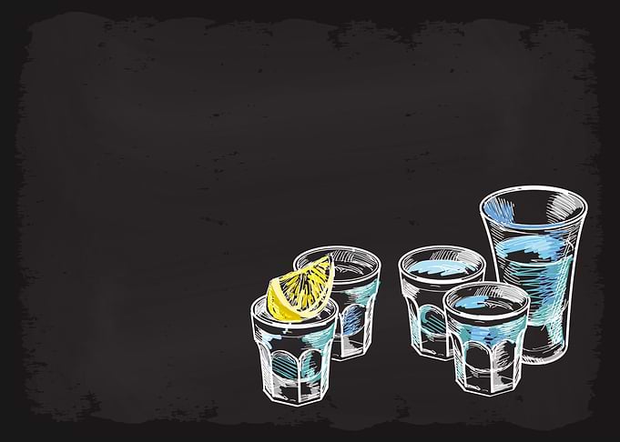Shot Menu Alcohol Vodka