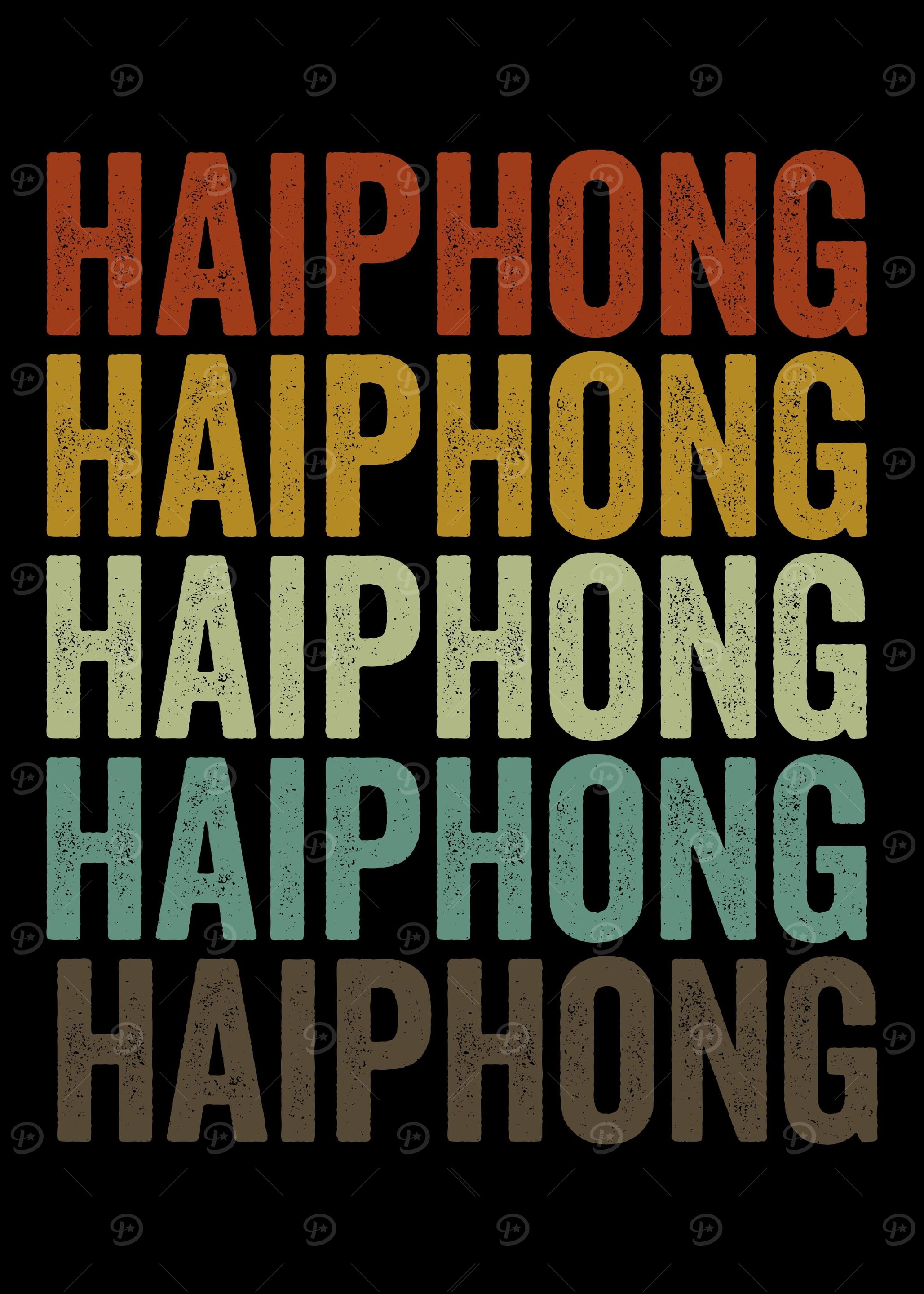 Haiphong Vietnam Retro