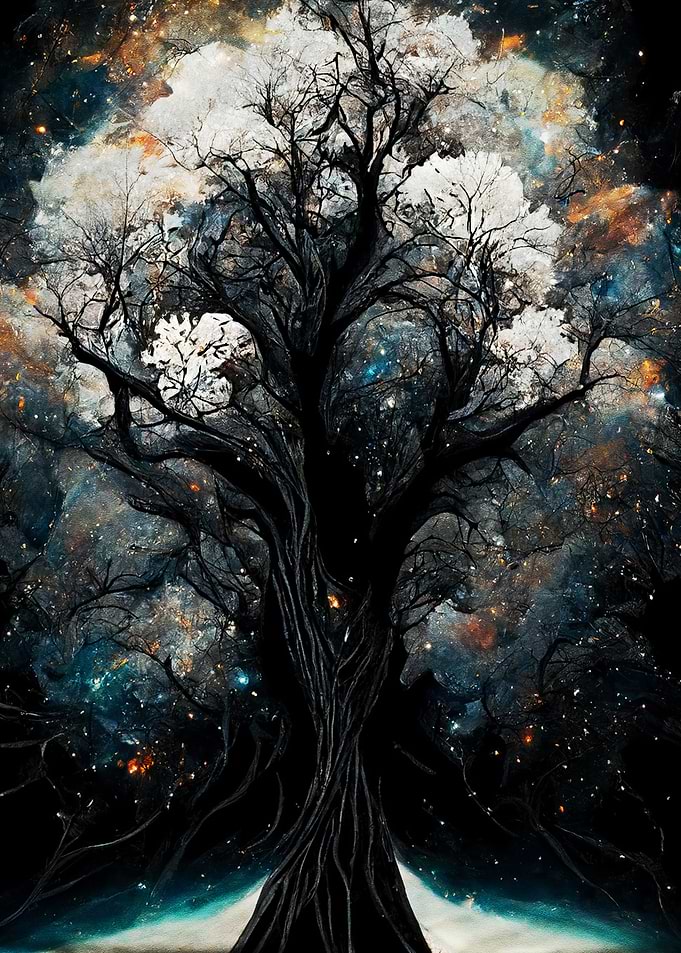 Abstract Tree Artwork