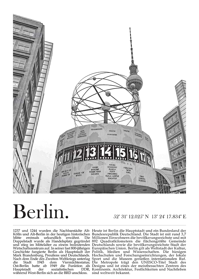Berlin TV Tower black