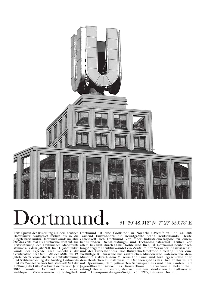 Dortmund U Tower Black